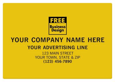 Square Corner  5 x 3 1/2 Poly Label SS050