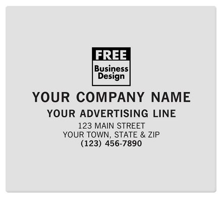 SQ Corner 4 1/2 x 4 Poly Label