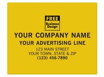 SQ Corner 5 x 4 Poly Label