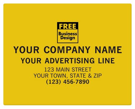 SQ Corner 5 x 4 Poly Label