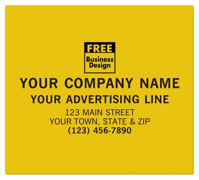Square Corner 5 x 4 1/2 Poly Label SS054