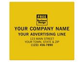 SQ Corner 5x4 1/2 Poly Label
