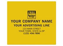 SQ Corner 5x4 1/2 Poly Label