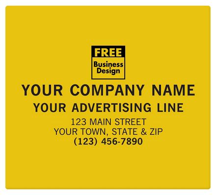 SQ Corner 5x4 1/2 Poly Label