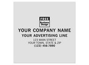 SQ Corner 5 x 5 Poly Label