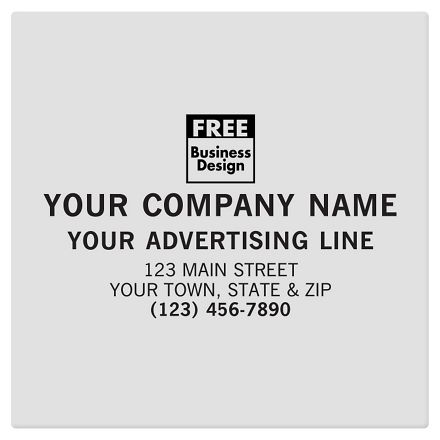 SQ Corner 5 x 5 Poly Label