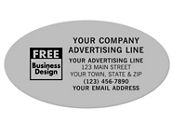 Oval 3 3/4 x 2 Poly Label