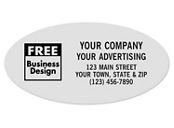 Oval 2 x 1 Poly Label