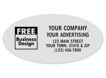 Oval 2 x 1 Poly Label