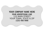 Scallop Polyester Label 2 x 1