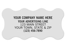 Scallop Polyester Label 2 x 1