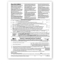 W4 Tax Form