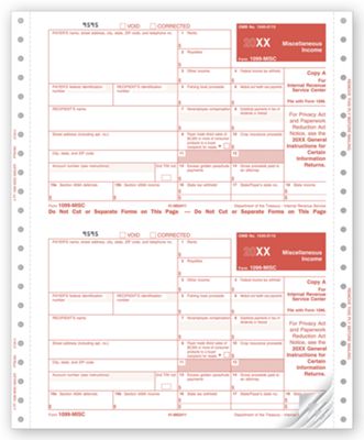 Continuous 1099 Misc, Self Mailer, Carbon TF2134