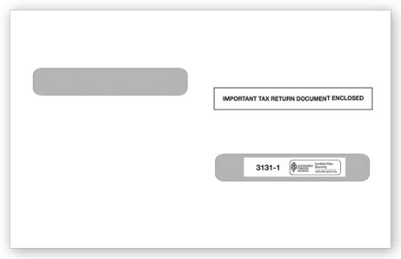 W-2 Double-Window Envelope - 25/pk