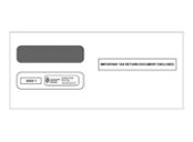 3-Up Horizontal W-2 Double-Window Envelope - 25/pk