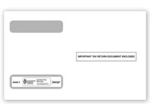 4-Up Horizontal W-2 Double-Window Envelope - 25/pk