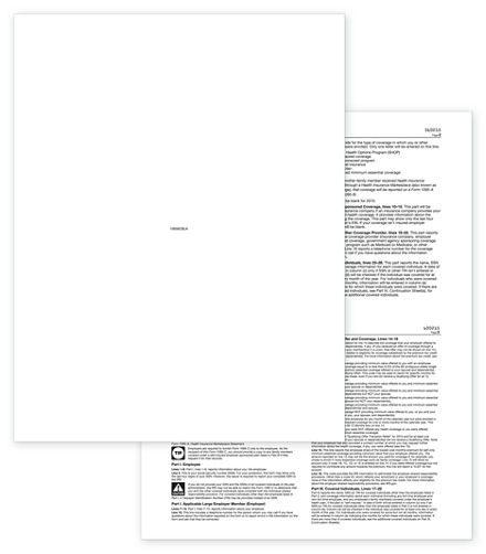 Blank ACA Form 1095 w/Backer - 50 sheets/pk