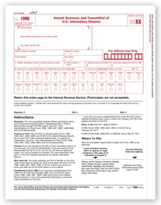 Laser 1096 Summary/Transmittal TF5100