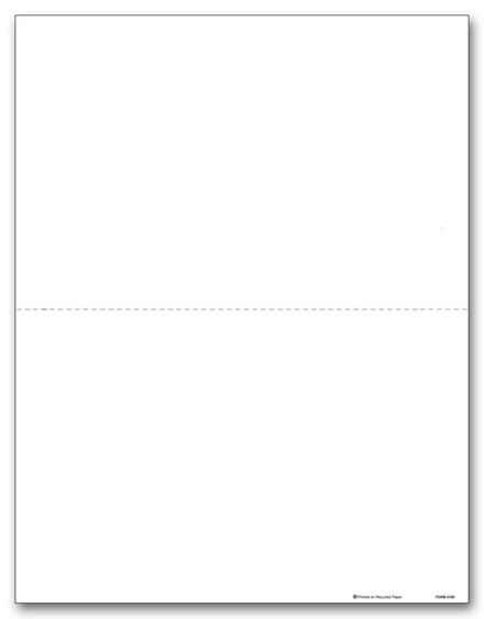 2-Up Blank 1099 MISC Income with Backer - Bulk 500 Sheets/pk