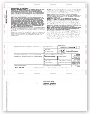 Laser 1099 Interest, Copy B, Pressure Seal TF5115