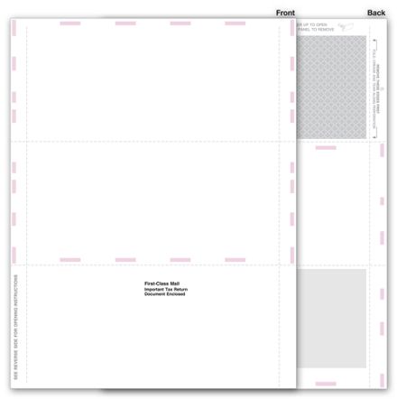 3-Up Blank 1099, Pressure Seal - 500 Sheets/pk