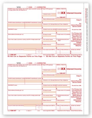 Laser 1099 Interest, Copy A, Bulk TF5120B