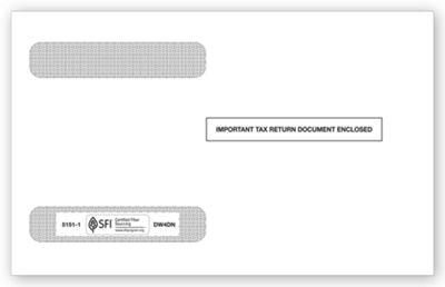 4-Up Horizontal Laser W-2 Envelope TF51511