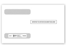 4-Up Horizontal W-2 Double-Window Envelope - 25/pk