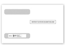 4-Up Horiz. W-2 Double-Window Envelope, Self-Seal - 25/pk