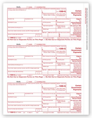 Laser 1099-G Federal Copy A TF5156