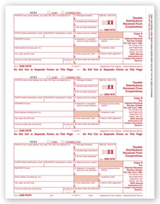 Laser 1099-PATR Federal Copy A TF5166