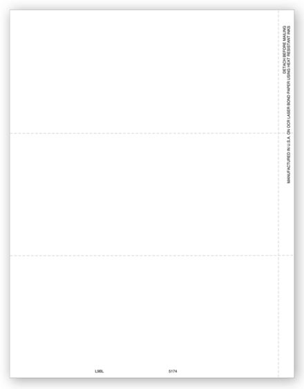 3-Up Blank 1099 - 25 Sheets/pk