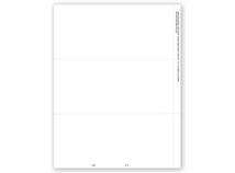 3-Up Blank 1099 - Bulk 500 Sheets/pk