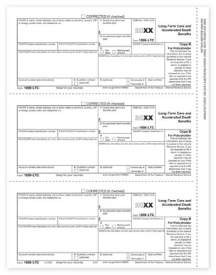 Laser 1099-LTC Policyholder Copy B TF5191