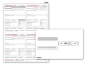 4-Up W-2 Set & Envelope Kit - 50 sets/pk