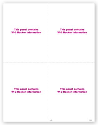 4-up Blank Laser W-2 TF5209