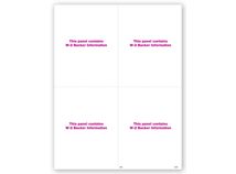 4-Up Blank W-2 with Backer - Bulk 500 Sheets/pk