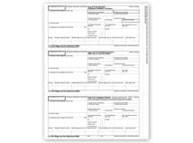 3-Up W-2, Employee Copy, Horiz Format - Bulk 500 Sheets/pk