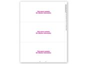 3-Up Blank W-2, Horizontal Format - Bulk 500 Sheets/pk