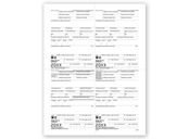 4-Up W-2, Employee Copy, M-Style - 50 sheets/pk