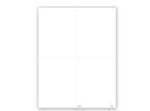 4-Up Blank W-2 without Backer - 25 Sheets/pk