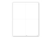 4-Up Blank W-2 without Backer - Bulk 500 Sheets/pk