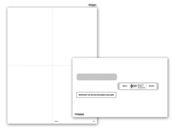 4-Up Blank W-2 without Backer with Envelope - 50 sets/pk