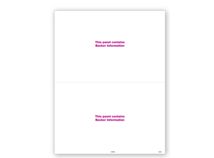 2-Up Blank W-2 with Backer - Bulk 500 Sheets/pk