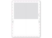 11" 4-Up Blank W-2, Pressure Seal - 500 Sheets/pk