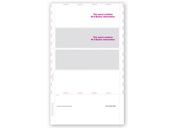 14" 4-Up Blank W-2, Horizontal, Pressure Seal-500 Sheets/pk