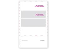 14" 4-Up Blank W-2, Horizontal, Pressure Seal-500 Sheets/pk