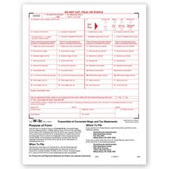 Laser W-3C Transmittal of Corrected Income, TF5309