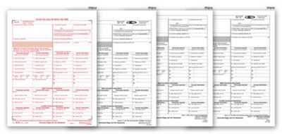 Laser W-2C 4-Part Corrected Wage Tax Statement 50 Set