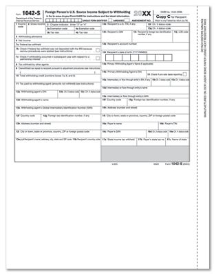 Laser 1042-S Recipient Copy C TF5322